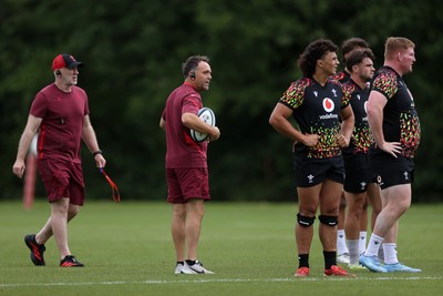 300626 - Wales Rugby Training ahead of the first Nations Championship game against Fiji - Matt Sherratt, Attack Coach during training