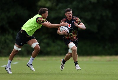 300626 - Wales Rugby Training ahead of the first Nations Championship game against Fiji - James Botham during training