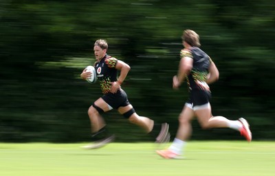 300626 - Wales Rugby Training ahead of the first Nations Championship game against Fiji - Alex Mann during training