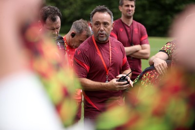300626 - Wales Rugby Training ahead of the first Nations Championship game against Fiji - Matt Sherratt, Attack Coach during training