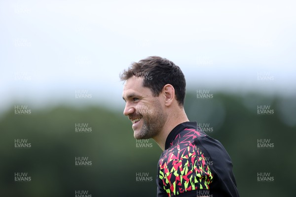 300626 - Wales Rugby Training ahead of the first Nations Championship game against Fiji - Tomos Williams during training