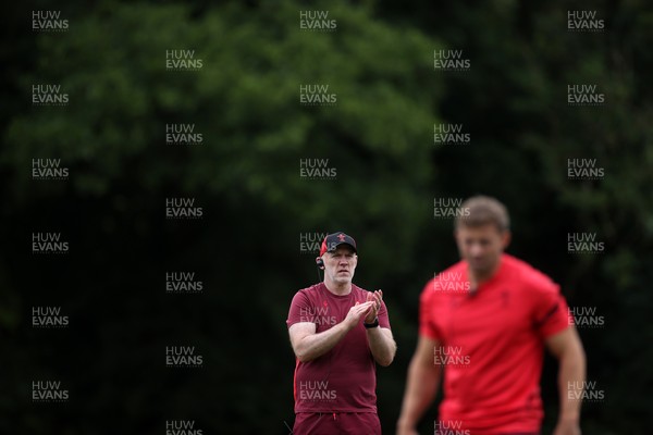 300626 - Wales Rugby Training ahead of the first Nations Championship game against Fiji - Steve Tandy, Head Coach during training
