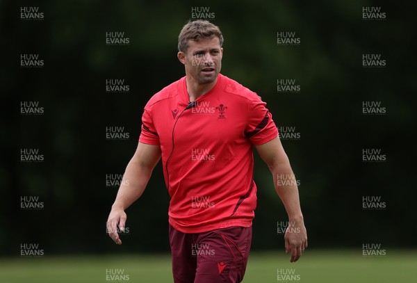 300626 - Wales Rugby Training ahead of the first Nations Championship game against Fiji - Leigh Halfpenny, Kicking Coach during training