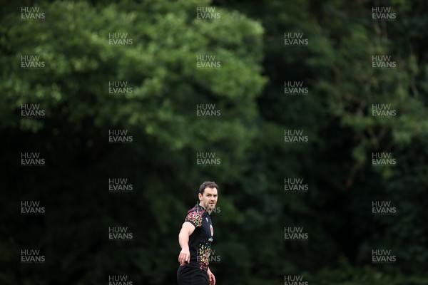 300626 - Wales Rugby Training ahead of the first Nations Championship game against Fiji - Tomos Williams during training