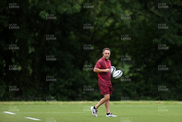 300626 - Wales Rugby Training ahead of the first Nations Championship game against Fiji - Matt Sherratt, Attack Coach during training