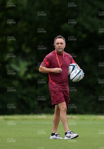 300626 - Wales Rugby Training ahead of the first Nations Championship game against Fiji - Matt Sherratt, Attack Coach during training