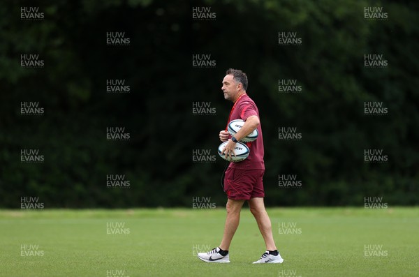 300626 - Wales Rugby Training ahead of the first Nations Championship game against Fiji - Matt Sherratt, Attack Coach during training