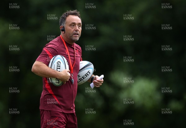 300626 - Wales Rugby Training ahead of the first Nations Championship game against Fiji - Matt Sherratt, Attack Coach during training