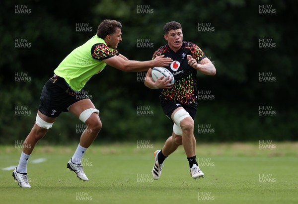 300626 - Wales Rugby Training ahead of the first Nations Championship game against Fiji - James Botham during training