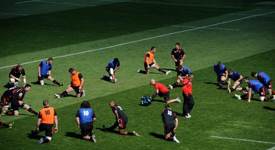 30.09.11 - Wales Rugby Training - Wales players during training. 