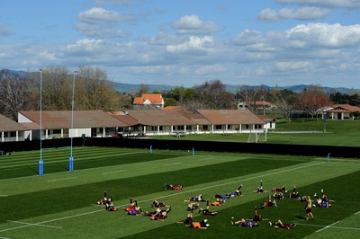 30.09.11 - Wales Rugby Training - Wales players during training. 