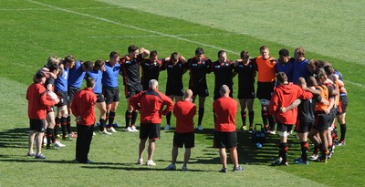 30.09.11 - Wales Rugby Training - Wales players during training. 