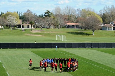 30.09.11 - Wales Rugby Training - Wales players during training. 