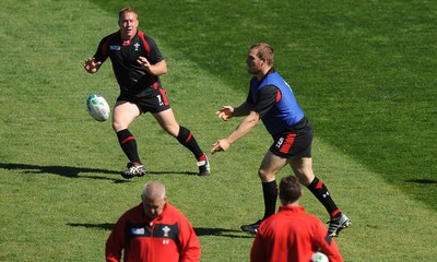 30.09.11 - Wales Rugby Training - Gethin Jenkins during training. 