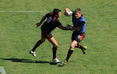30.09.11 - Wales Rugby Training - Rhys Priestland during training. 