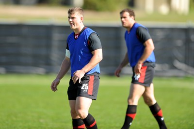 30.09.11 - Wales Rugby Training - Scott Williams and Jamie Roberts during training. 