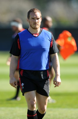 30.09.11 - Wales Rugby Training - Gethin Jenkins during training. 