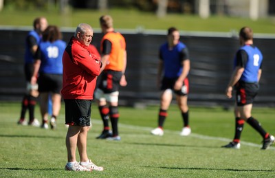 30.09.11 - Wales Rugby Training - Head coach Warren Gatland during training. 