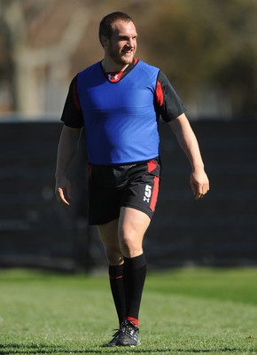 30.09.11 - Wales Rugby Training - Gethin Jenkins during training. 