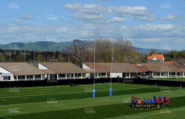 30.09.11 - Wales Rugby Training - Wales players during training. 