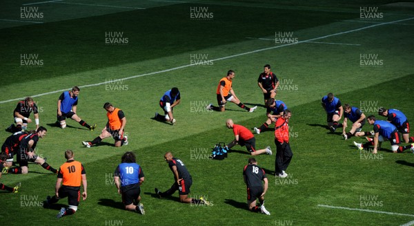 30.09.11 - Wales Rugby Training - Wales players during training. 