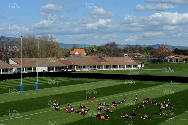 30.09.11 - Wales Rugby Training - Wales players during training. 