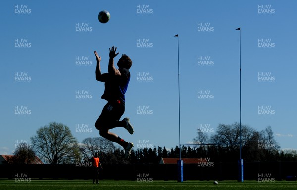 30.09.11 - Wales Rugby Training - Leigh Halfpenny during training. 