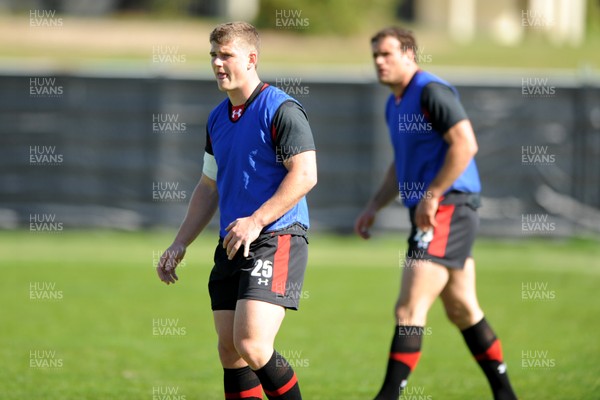 30.09.11 - Wales Rugby Training - Scott Williams and Jamie Roberts during training. 