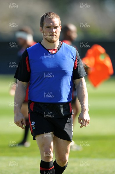 30.09.11 - Wales Rugby Training - Gethin Jenkins during training. 