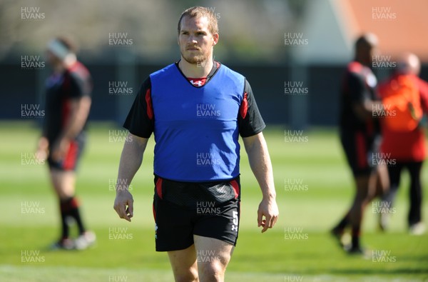 30.09.11 - Wales Rugby Training - Gethin Jenkins during training. 