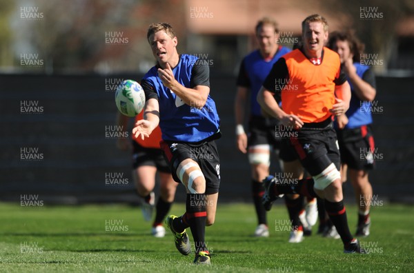 30.09.11 - Wales Rugby Training - Rhys Priestland during training. 