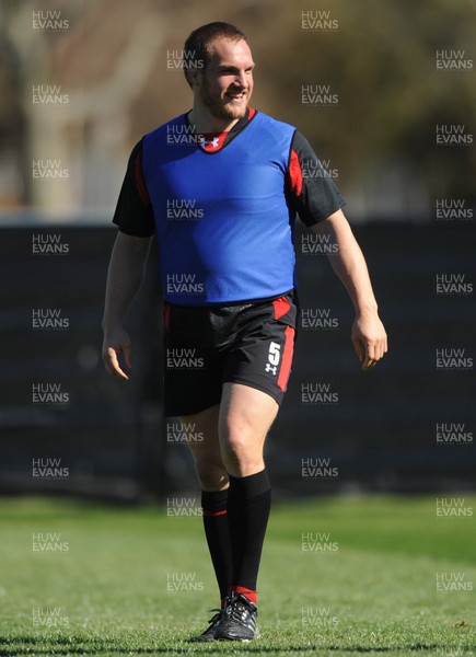 30.09.11 - Wales Rugby Training - Gethin Jenkins during training. 