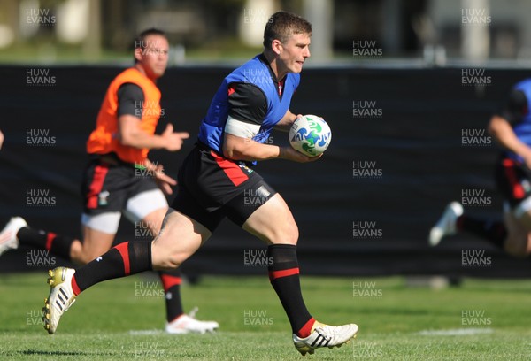 30.09.11 - Wales Rugby Training - Scott Williams during training. 