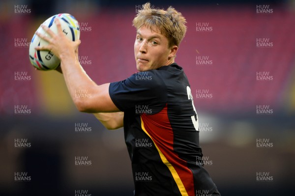 300915 - Wales Rugby Training -Tyler Morgan during training