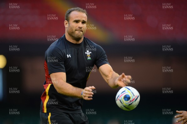 300915 - Wales Rugby Training -Jamie Roberts during training