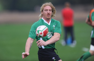 30.10.09 - Wales Rugby Training - Andy Powell during training. 