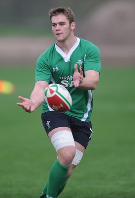 30.10.09 - Wales Rugby Training - Dan Lydiate during training. 