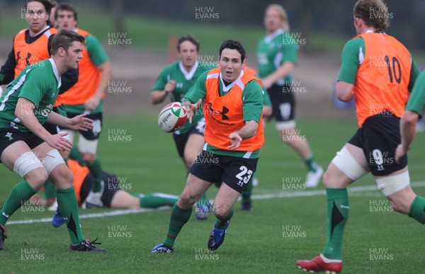 30.10.09 - Wales Rugby Training - Stephen Jones during training. 