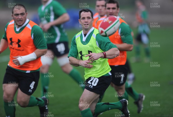 30.10.09 - Wales Rugby Training - Gareth Cooper during training. 