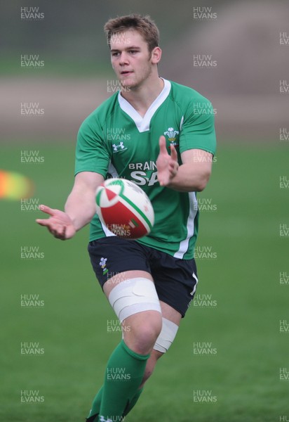 30.10.09 - Wales Rugby Training - Dan Lydiate during training. 