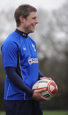 31.01.11 - Wales Rugby Training - Rhys Priestland during training. 