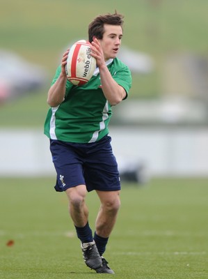31.01.11 - Wales Rugby Training - Matthew Morgan of Wales under 20 during training. 