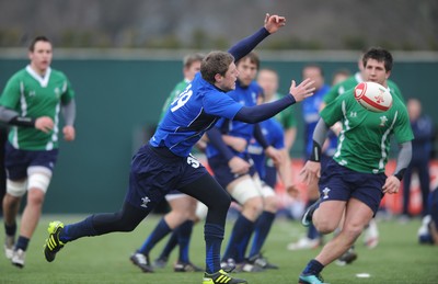 31.01.11 - Wales Rugby Training - Rhys Priestland during training. 