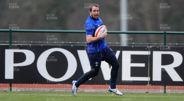 31.01.11 - Wales Rugby Training - Shane Williams in action during training. 