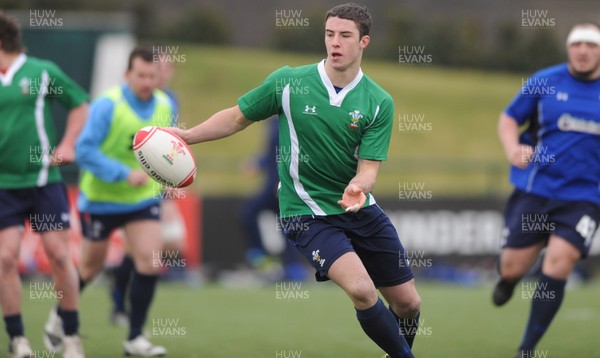 31.01.11 - Wales Rugby Training - Steven Shingler of Wales under 20s during training. 