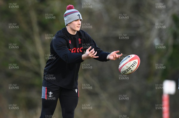 310123 - Wales Rugby Training - Joe Hawkins during training