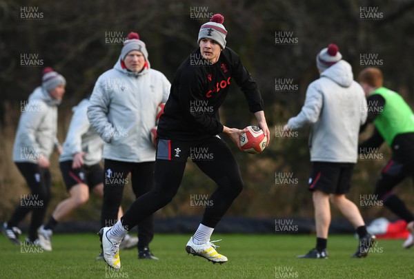 310123 - Wales Rugby Training - Joe Hawkins during training