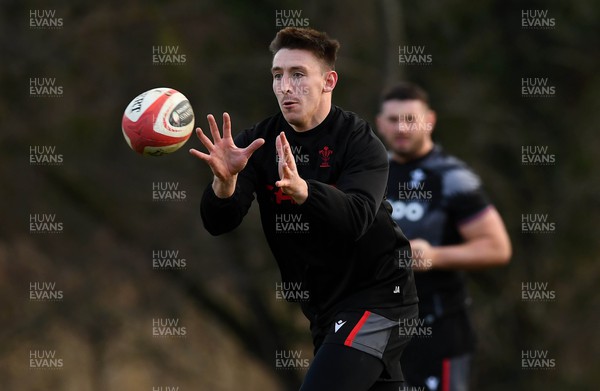 310123 - Wales Rugby Training - Josh Adams during training