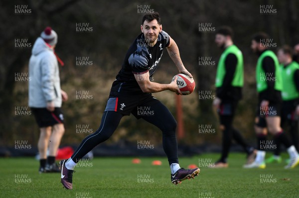 310123 - Wales Rugby Training - Tomos Williams during training