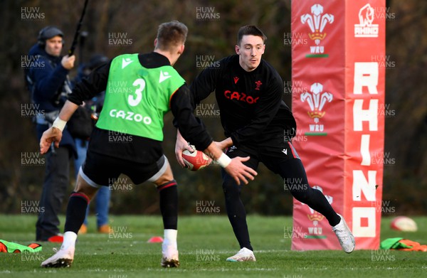 310123 - Wales Rugby Training - Josh Adams during training